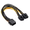 Câble d’alimentation PCI Express 8 broches vers double 8 broches (6+2) pour carte graphique / GPU
