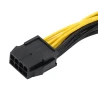 Câble d’alimentation PCI Express 8 broches vers double 8 broches (6+2) pour carte graphique / GPU