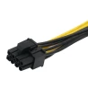 Câble d’alimentation PCI Express 8 broches vers double 8 broches (6+2) pour carte graphique / GPU