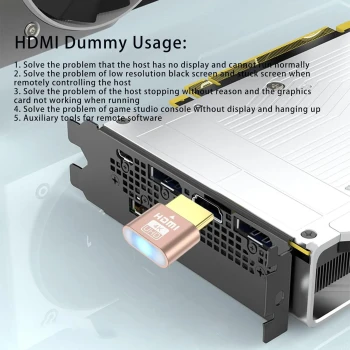 Adaptateur HDMI virtuel WLGQ B0B2RRLSQ7 – Émulateur d’écran 4K Headless