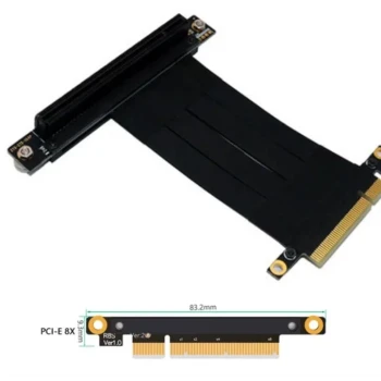 Câble riser PCI Express 3.0 x16 62396047653_30 – Mâle vers femelle – 90° – 30 cm