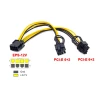 Câble adaptateur d’alimentation 174891890994 – EPS CPU 8 broches vers double PCI Express 8 broches 6+2 – 20 cm