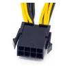 Câble adaptateur d’alimentation 174891890994 – EPS CPU 8 broches vers double PCI Express 8 broches 6+2 – 20 cm