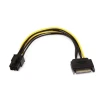 Câble adaptateur d’alimentation 1601709751516 – SATA 15 broches vers PCI Express 6 broches – Pour carte graphique