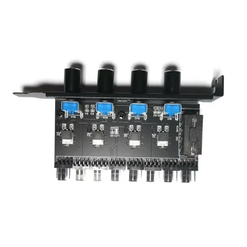 Contrôleur de ventilateurs 1601299608156 – 4 voies – Contrôle température – Alimentation IDE/Molex – Équerre PCI