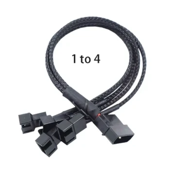Câble répartiteur OULLX 1005011711285978 – Molex IDE 4 broches vers ventilateurs 3 broches / 4 broches