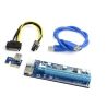Riser PCI Express 1005009169793025 – PCIe X1 vers X16 – Câble USB 3.0 – Alimentation SATA / 6 broches