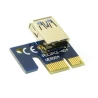 Riser PCI Express 1005009169793025 – PCIe X1 vers X16 – Câble USB 3.0 – Alimentation SATA / 6 broches