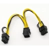 Câble adaptateur d’alimentation 1005006123596999 – EPS CPU 8 broches vers double PCI Express 8 broches 6+2
