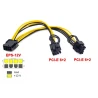 Câble adaptateur d’alimentation 1005006123596999 – EPS CPU 8 broches vers double PCI Express 8 broches 6+2