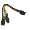 Câble adaptateur d’alimentation 1005006123596999 – EPS CPU 8 broches vers double PCI Express 8 broches 6+2