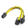 Câble adaptateur d’alimentation 1005006123596999 – EPS CPU 8 broches vers double PCI Express 8 broches 6+2